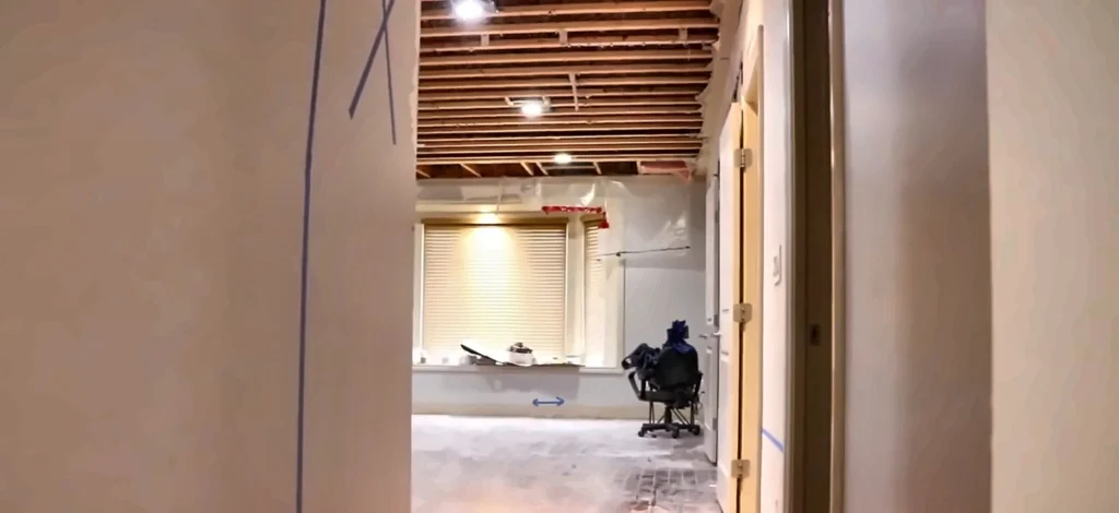 Water damage restoration North Fort Myers FL: water damage restoration in North Fort Myers: ceiling opened after a roof leak